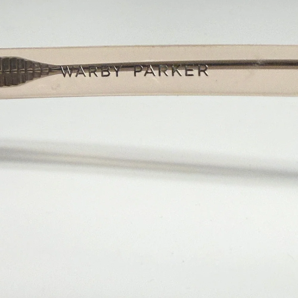 Warby‎ Parker Caspar 668 Eyeglasses Frames Rose Water Peach 48-23-145 Womens